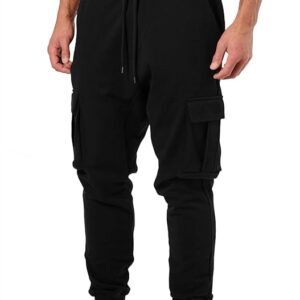 Cargo Black Track Pants