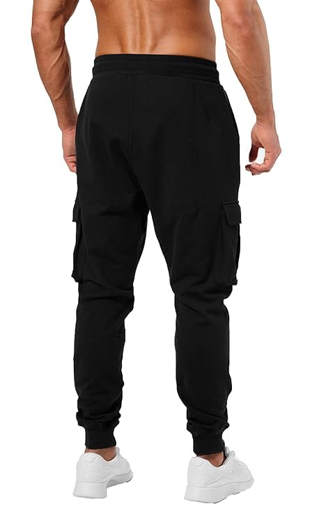 Cargo Black Track Pants - Image 2