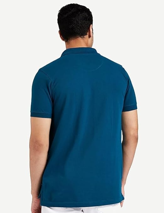 Symbol Men's Solid Cotton Rich Polo T Shirt - Image 3