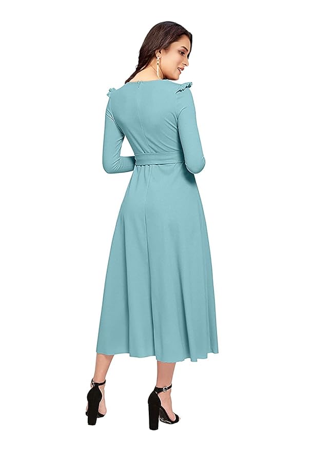 WOMEN’S A-LINE MAXI DRESS - Image 4