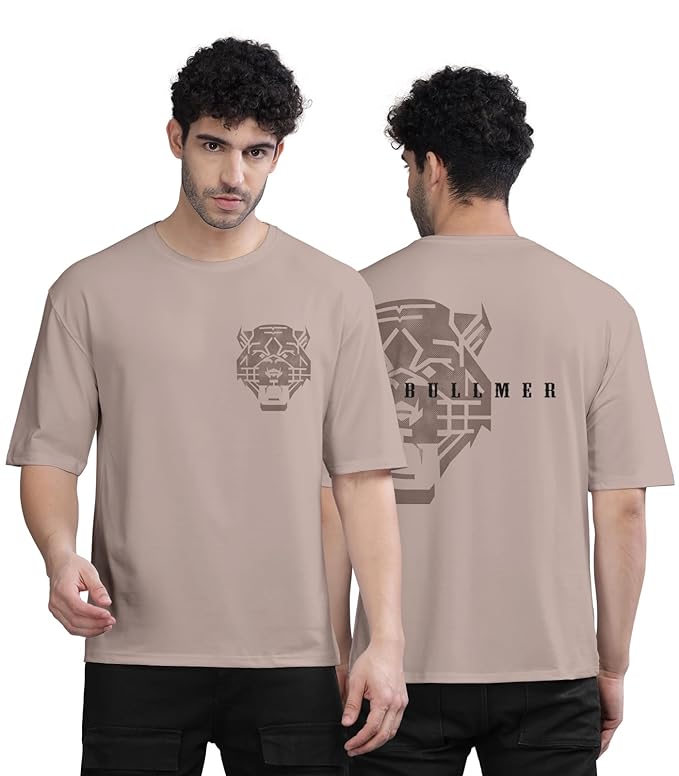 Front and Back Printed oversized T-shirt for men
