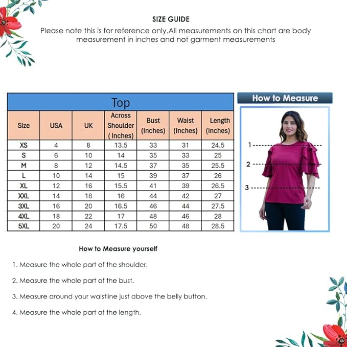 Women’s Printed Straight Regular Fit Top For Women - Image 2