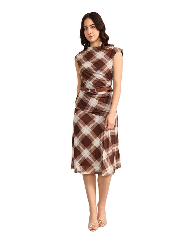Kazo Manor Midi Dress with Belt