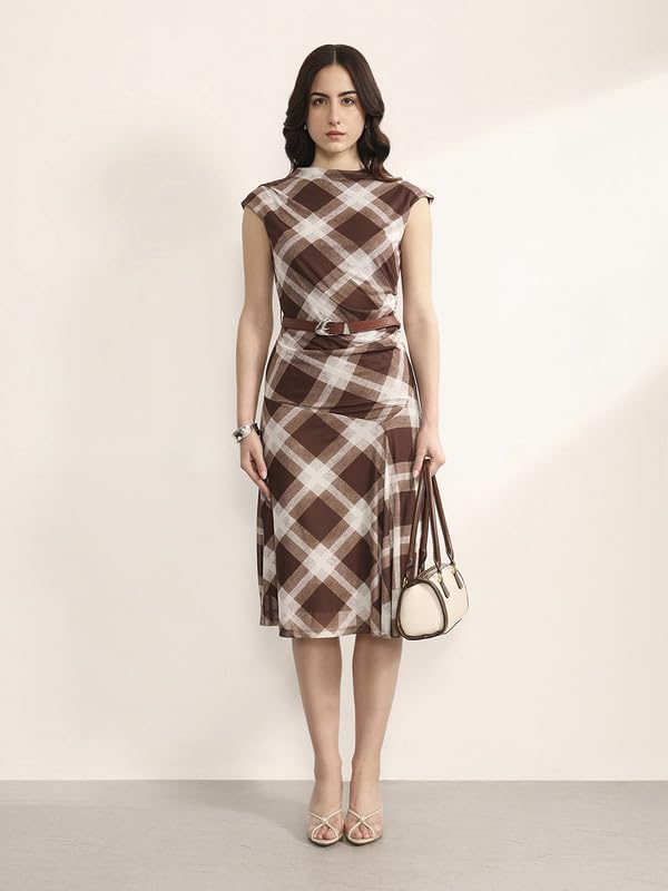 Kazo Manor Midi Dress with Belt - Image 4